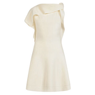 Neck Drape Knit Dress