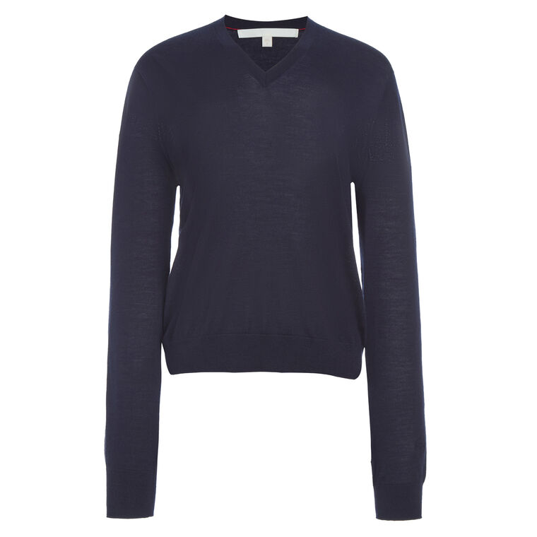 The Oscar Long Sleeve V-Neck Sweater image number null