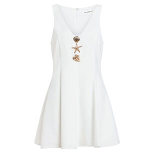 Aries Sleeveless V-Neck Mini Dress