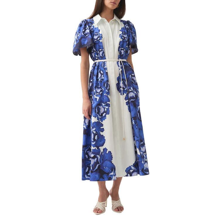 Fernanda Short Sleeve Midi Dress image number null