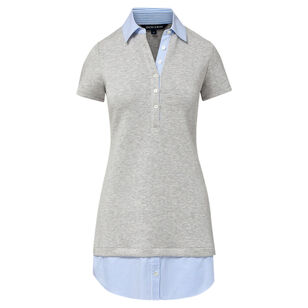 Kenwood Short Sleeve Mixed Media Mini Dress