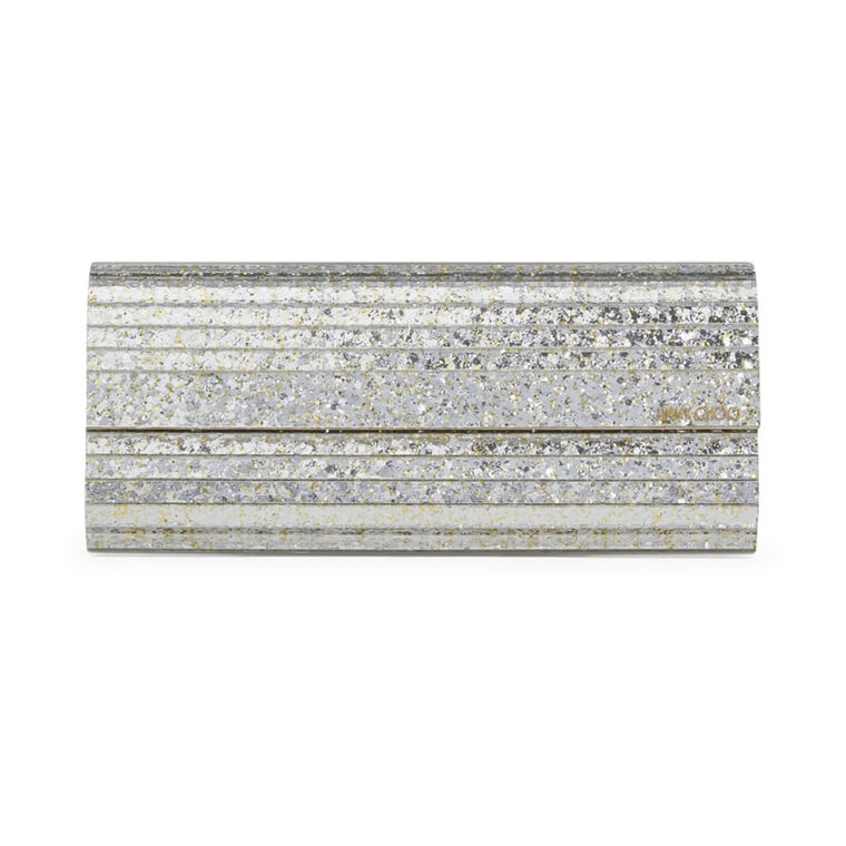 Sweetie Coarse Glitter Acrylic Clutch image number null