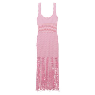 Brionne Scalloped Knit Midi Dress