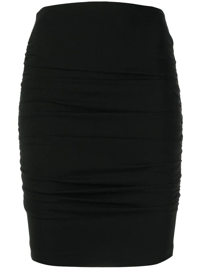 Shirred Pencil Skirt image number null