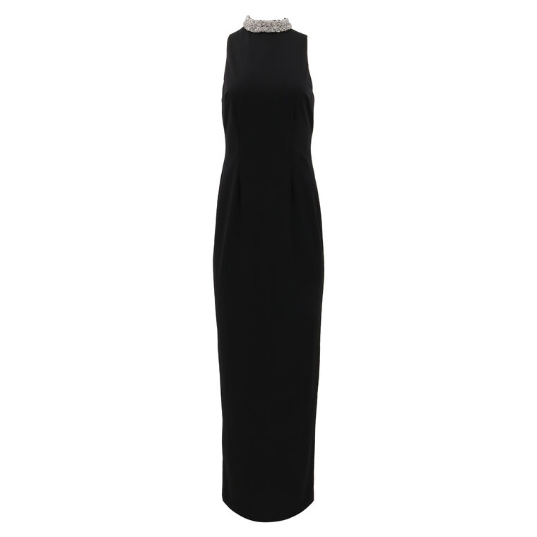 Embellished Neck Gown image number null