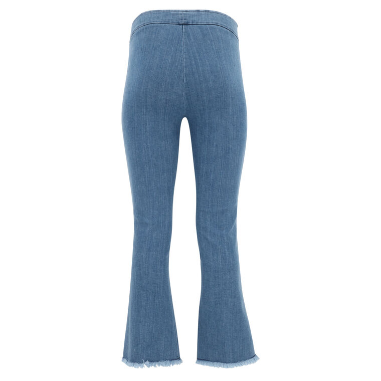 Leo Cropped Flare Denim Pant image number null