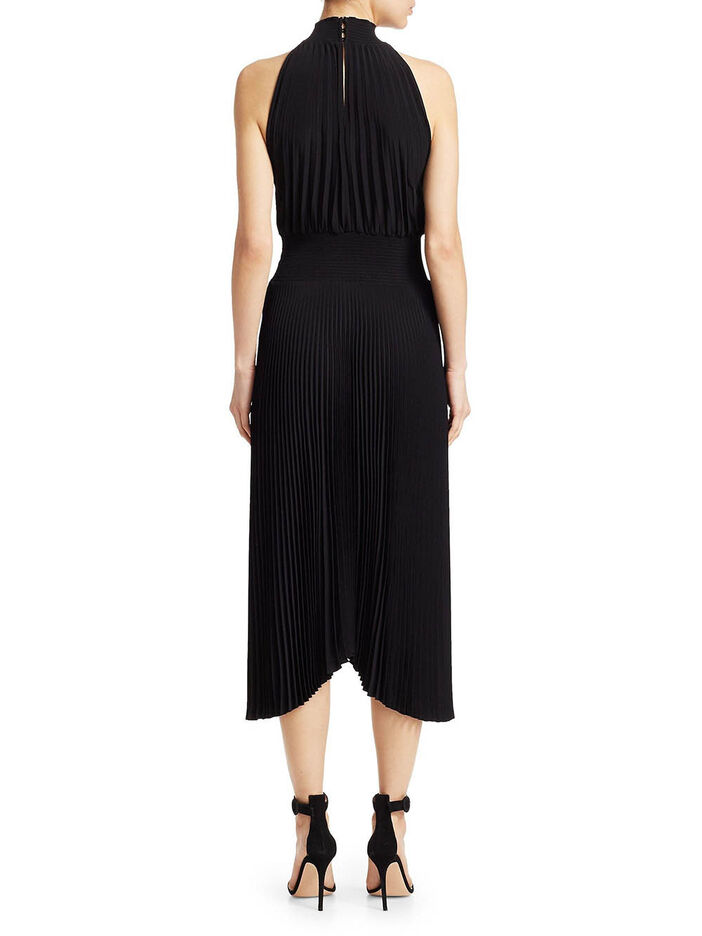 Renzo Pleated Midi Dress image number null