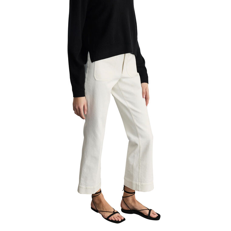 Cropped Nicole Patch Pocket Bootcut Pant image number null