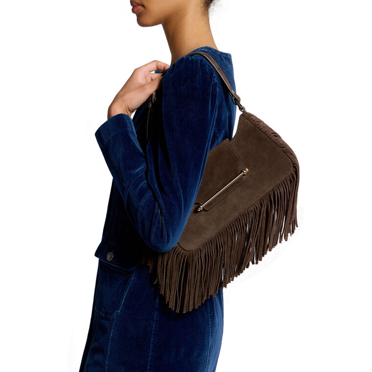 Multrees Suede Shoulder Bag image number null