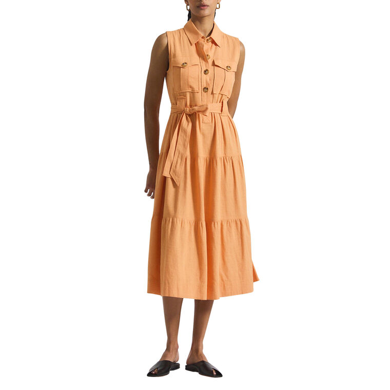 Florence Sleeveless Midi Shirt Dress image number null