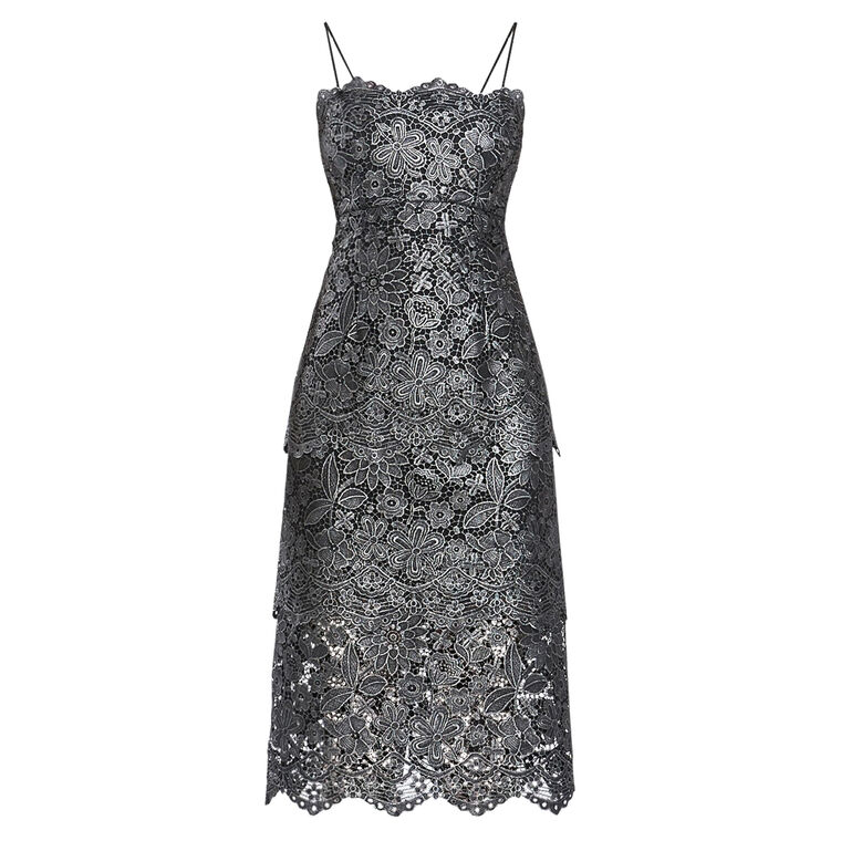 Zac Posen Tiered Floral Lace Dress | Tootsies