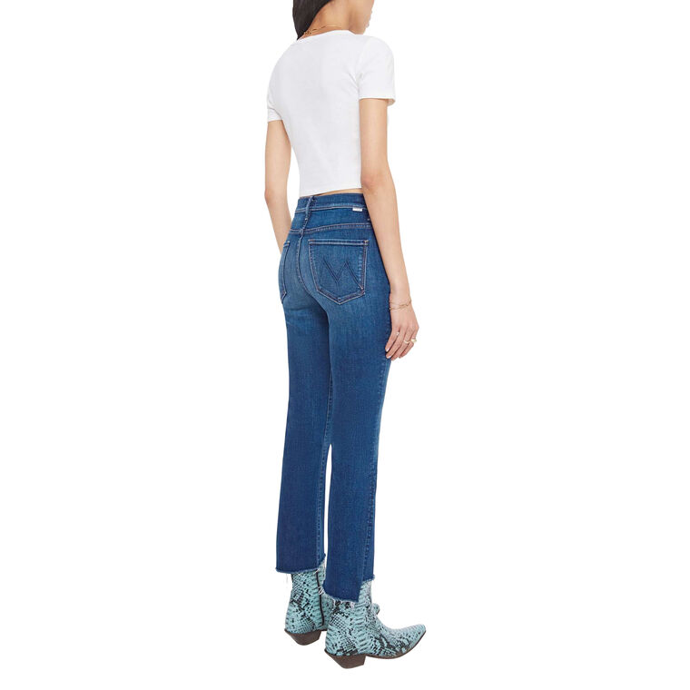 The Insider Crop Step Fray Jean image number null