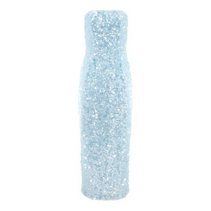 Leslie Strapless Sequin Midi Dress