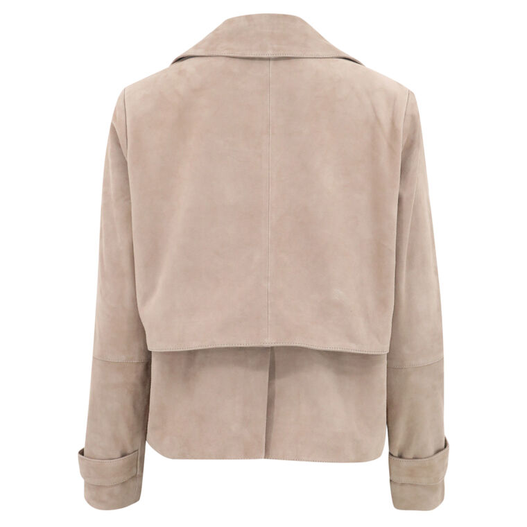 Suede Short Trench image number null
