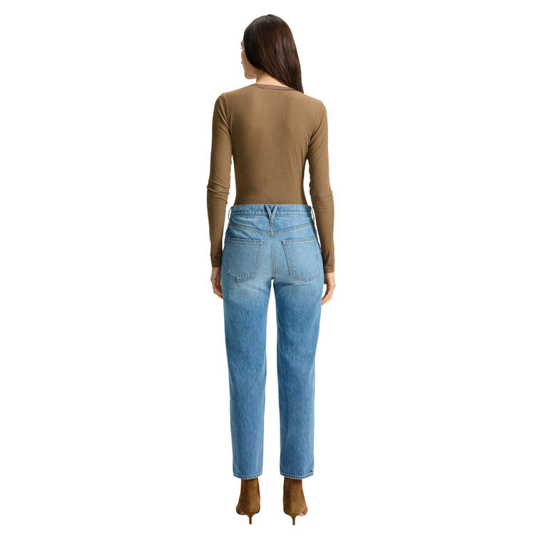 Leah Mid Rise Straight Leg Jean image number null