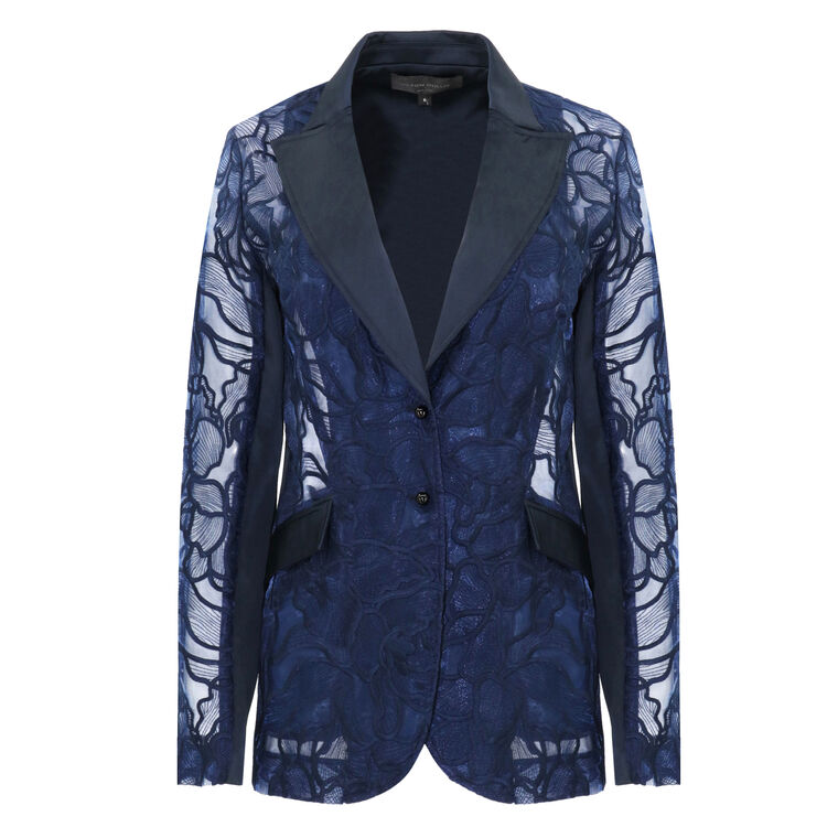 Embroidered Flor Organza Jacket image number null