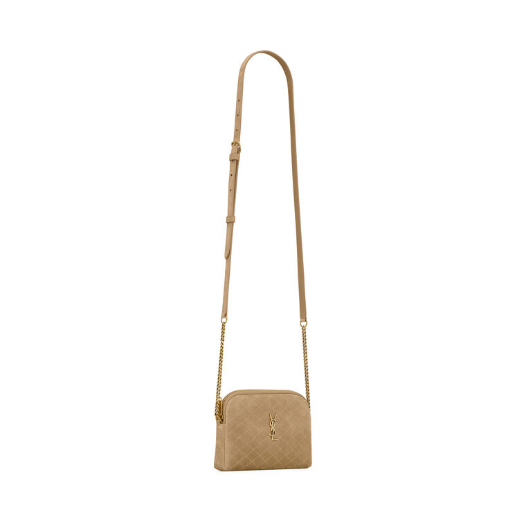 Gaby Suede Crossbody Zipped Pouch image number null