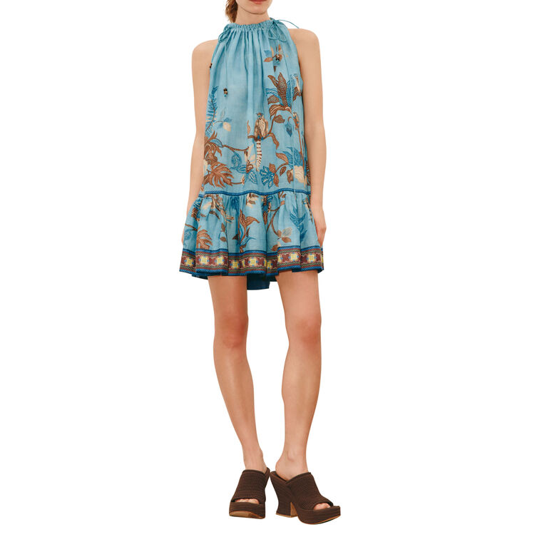 Georgie Sleeveless Ruffle Hem Mini Dress image number null