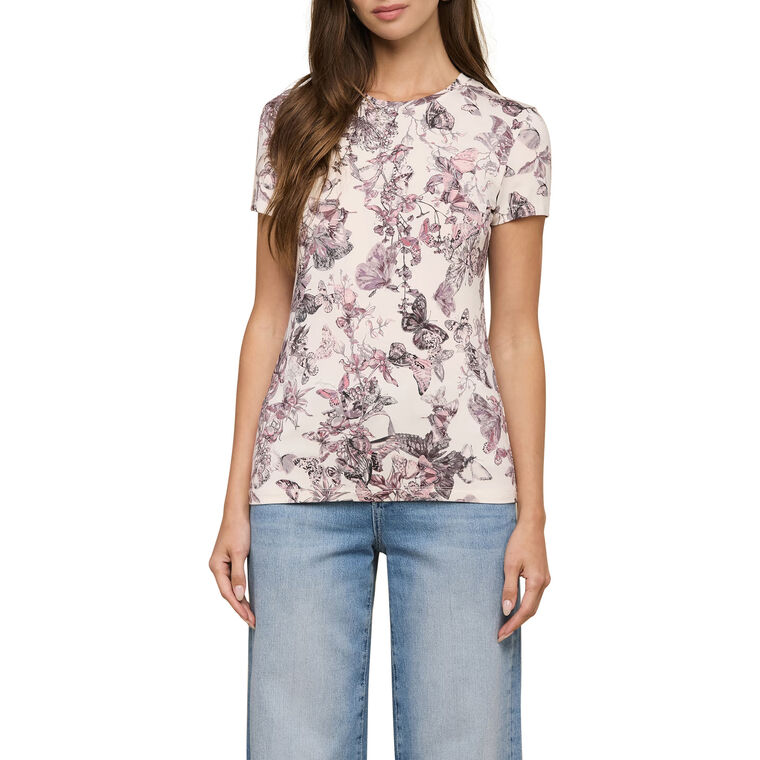 Ressi Short Sleeve Crew Neck Fitted Tee image number null