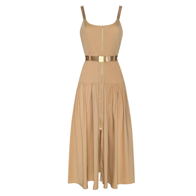 Rima Sleeveless Belted Maxi Dress image number null