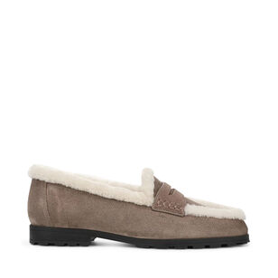 Penny Lug Shearling Loafer