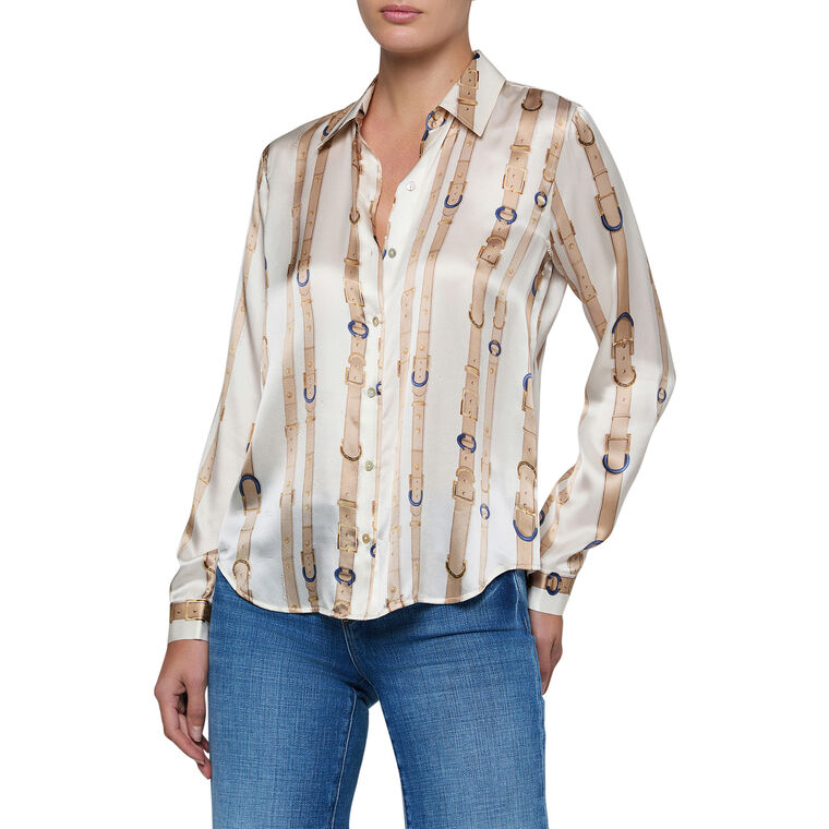 Tyler Long Sleeve Silk Blouse image number null