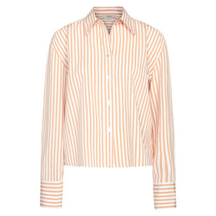 Till Stripe Cropped Button-Front Shirt