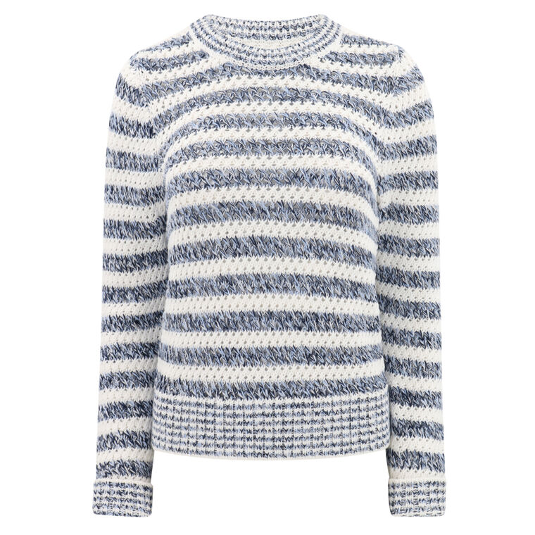 Newton Striped Cotton Sweater image number null