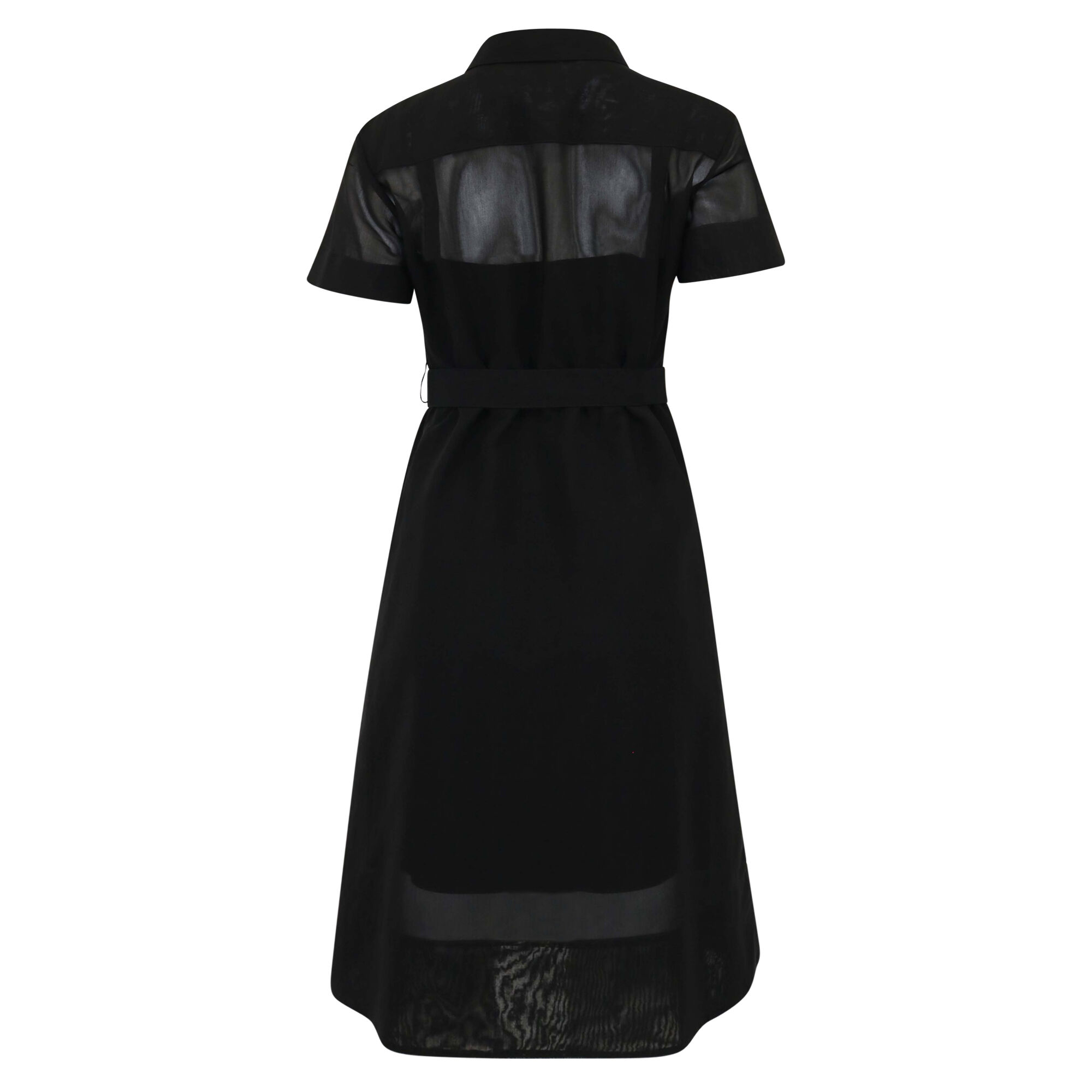 Layered Belted Shirt Dress