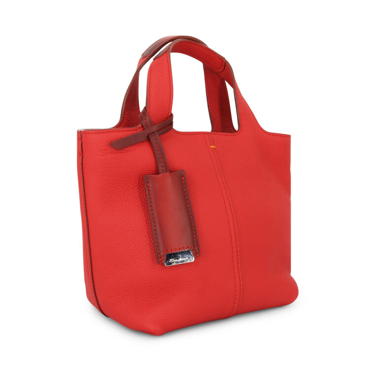 Mini Chaplier Logo Embossed Tote Bag image number null
