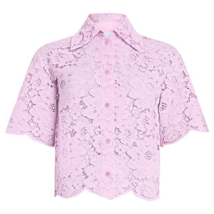 Short Sleeve Lace Shirt