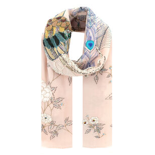 Peacock Palais Cashmere Scarf