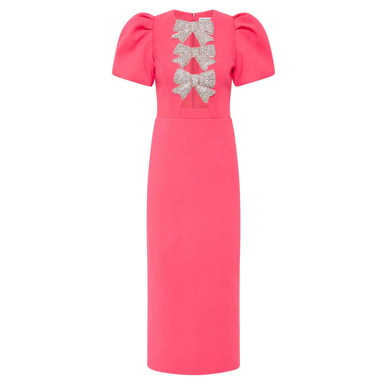 Posey Puff Sleeve Midi Dress image number null