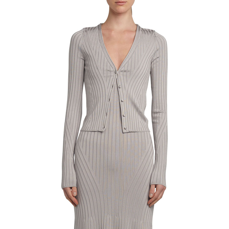 Greer Cardigan In Knitted Viscose image number null