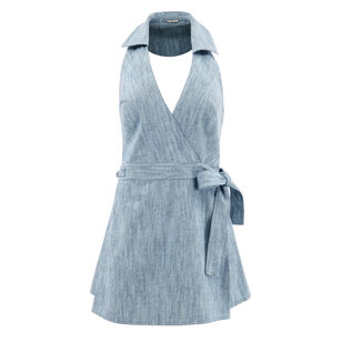 Zephyr Sleeveless Wrap-Style Romper