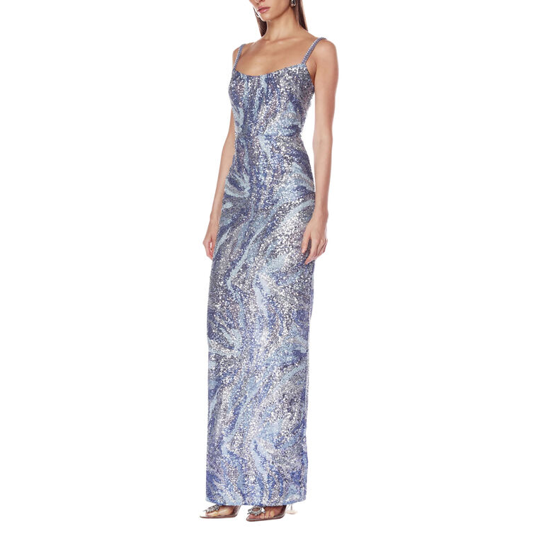 Dahlia Sleeveless Sequin Maxi Dress image number null