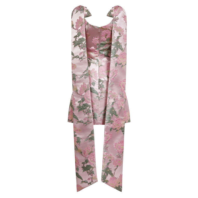 Gita Brocade Sleeveless Scoopneck Mini image number null