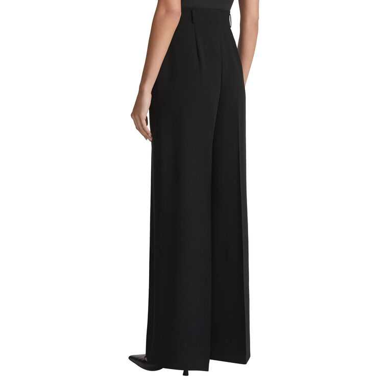 Thames Finesse Crepe High-Waisted Wide Leg Pants image number null