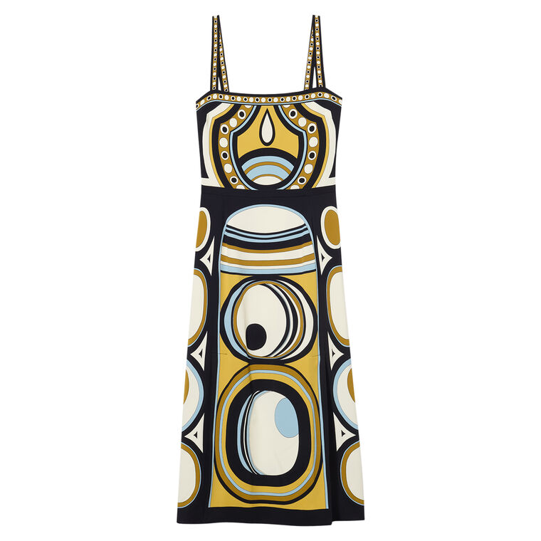 Buy Me A Martini Sleeveless Side Slit Midi Dress image number null