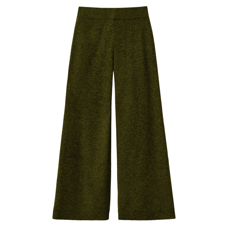 Pull On Wide Leg Knit Pant image number null