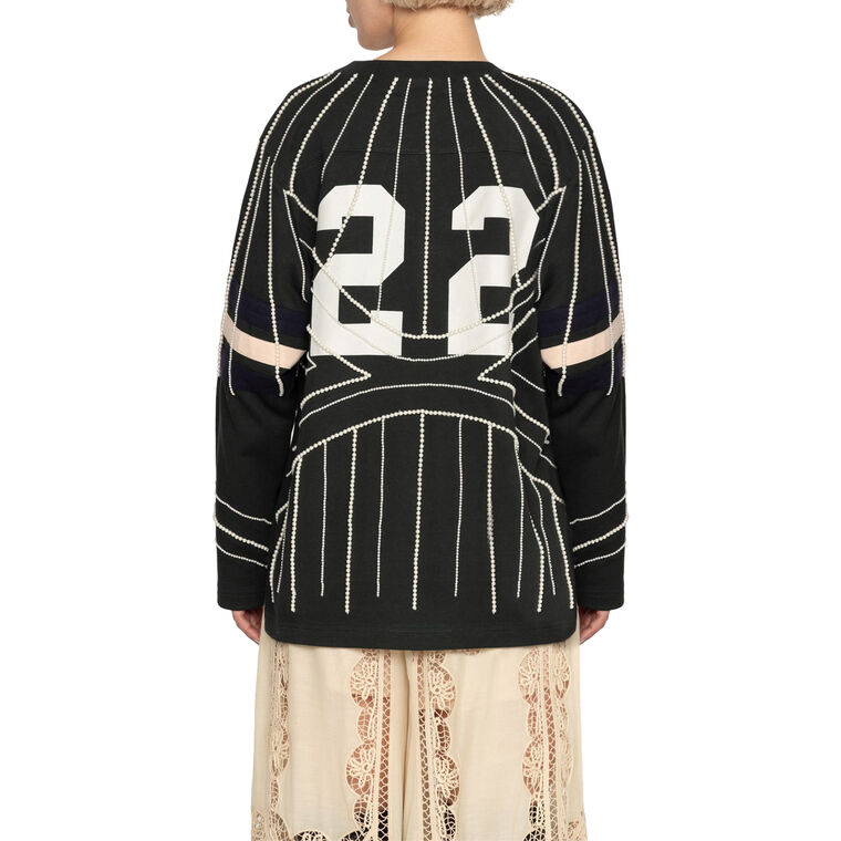 Quinn Beaded Long Sleeve T-Shirt image number null