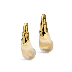 Luminous Liquid Lucite Arched Large Post Earring