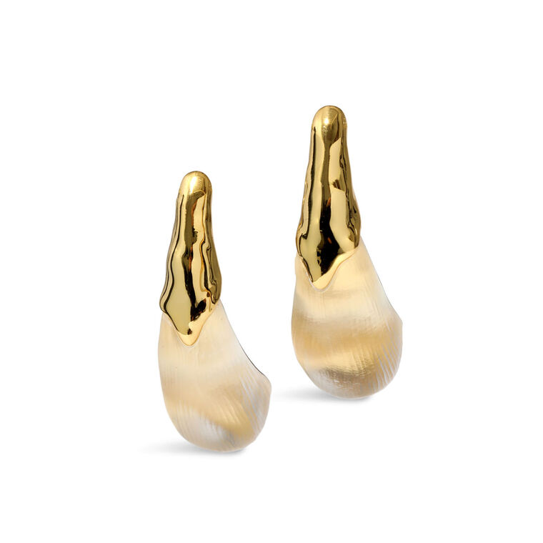 Luminous Liquid Lucite Arched Large Post Earring image number null