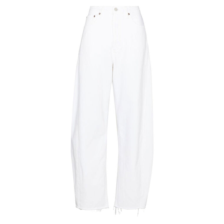 Luna High Rise Pieced Taper Jean image number null