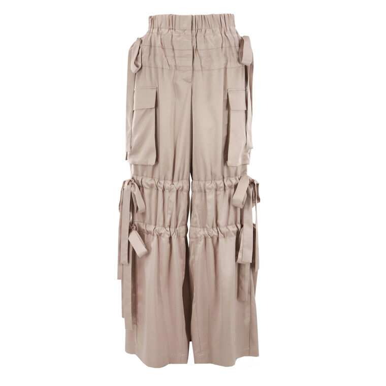 Odin Satin Parachute Trouser With Cargo Pockets image number null