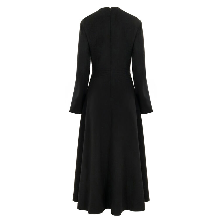Long Sleeve A-Line Midi Dress image number null