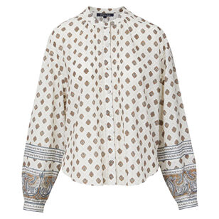 Lollie Paisley Button-Down Blouse