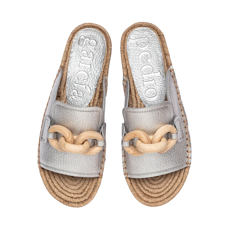 Journey Espadrille Slide Sandal With Wooden Rings image number null