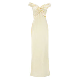 Liu Sweetheat Neckline Off-The-Shoulder Gown