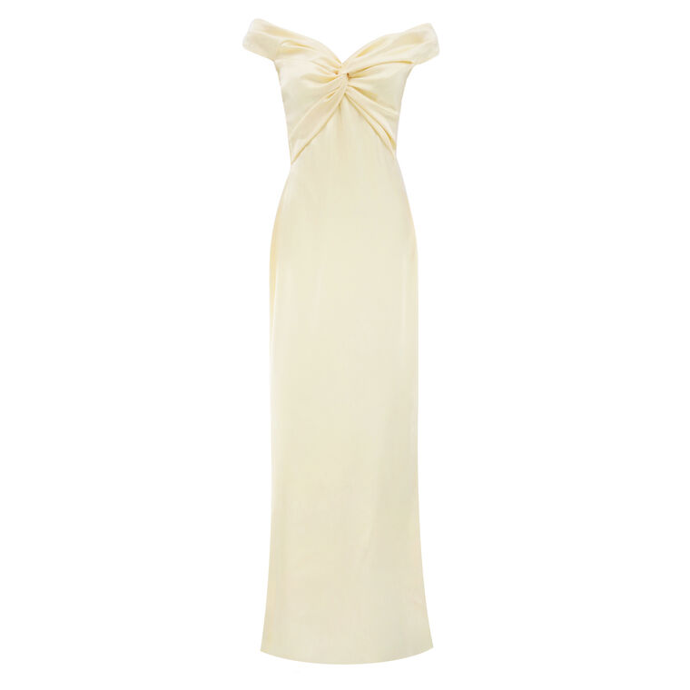 Liu Sweetheat Neckline Off-The-Shoulder Gown image number null